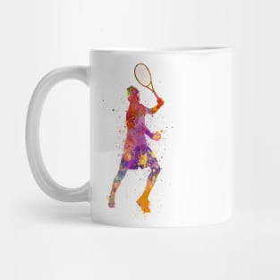 Tennis player in watercolor Mug
